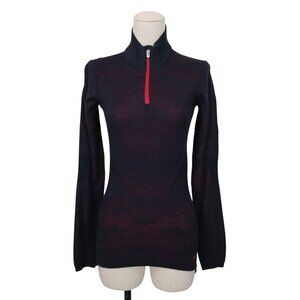 Smartwool Intraknit Thermal Merino Quarter-Zip Base Layer Top Sz Small